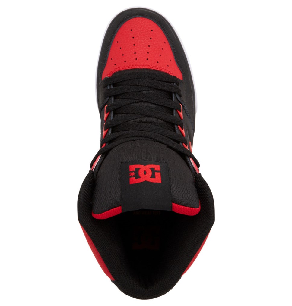 Basket Montante DC Shoes France Pure Rouge Blanche Noir Homme | NSE-2710164