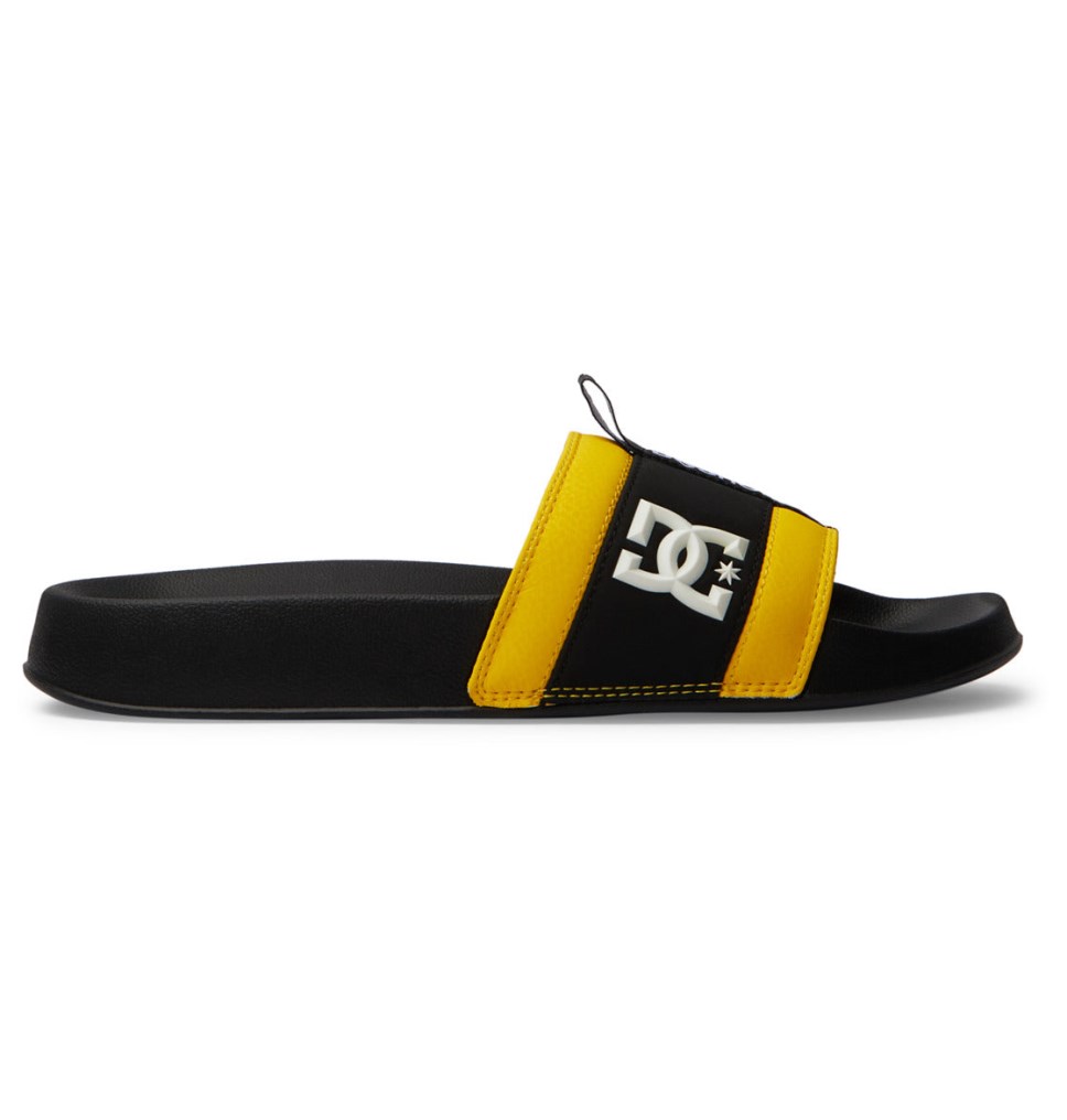 Claquette DC Shoes France Lynx Noir Jaune Homme | IFX-4545279