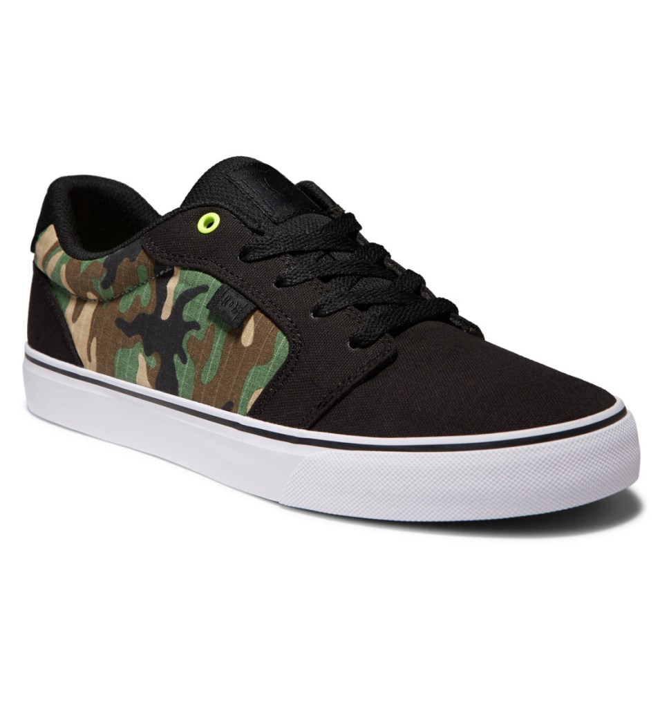 Basket DC Shoes France Anvil Canvas Noir Camouflage Homme | SBB-0253212