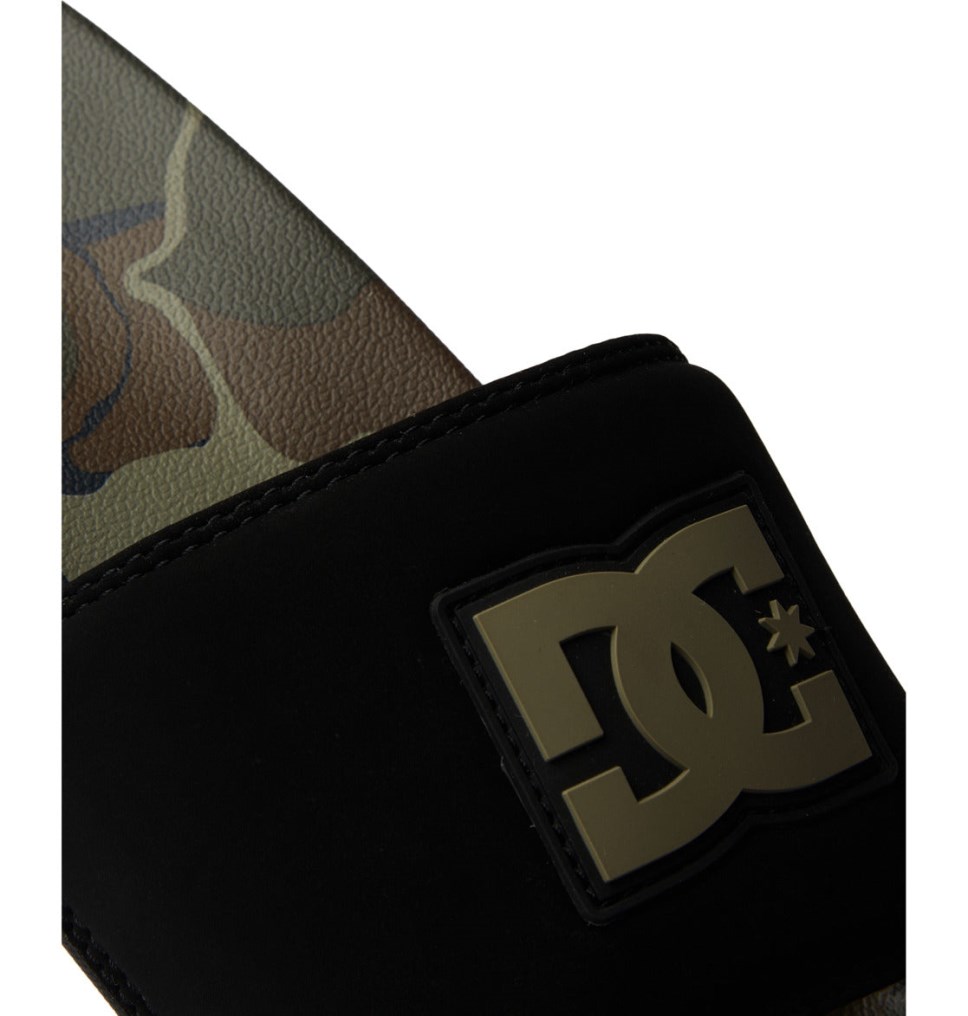 Claquette DC Shoes France Blanche Noir Camouflage Homme | ELS-6451328