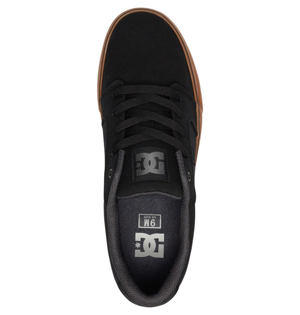 Basket DC Shoes France Anvil Canvas Noir Homme | XVV-7789712