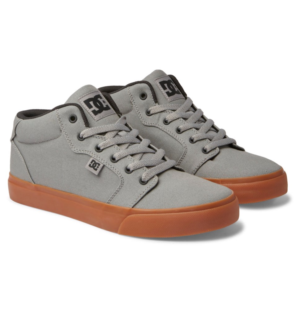 Basket DC Shoes France Anvil Mid Grise Homme | CKR-7968877