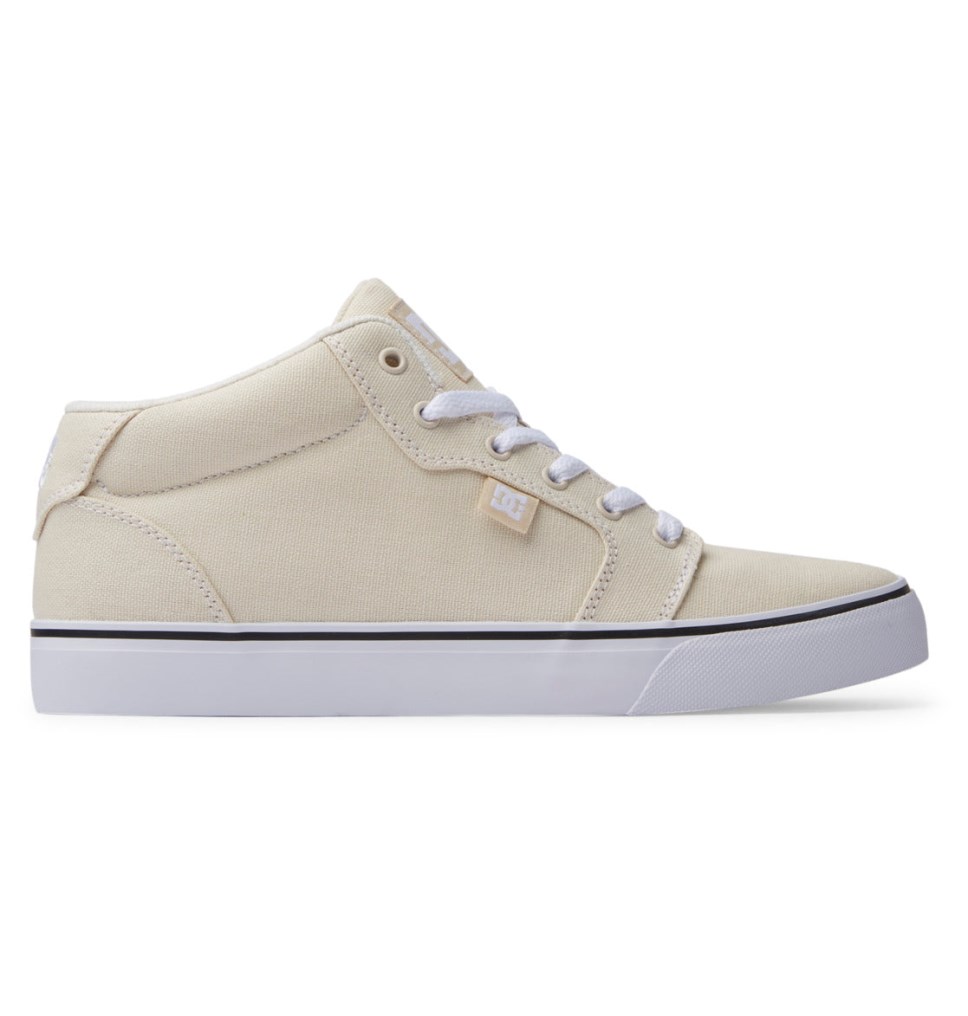 Basket DC Shoes France Anvil Mid Blanche Homme | OED-7326215