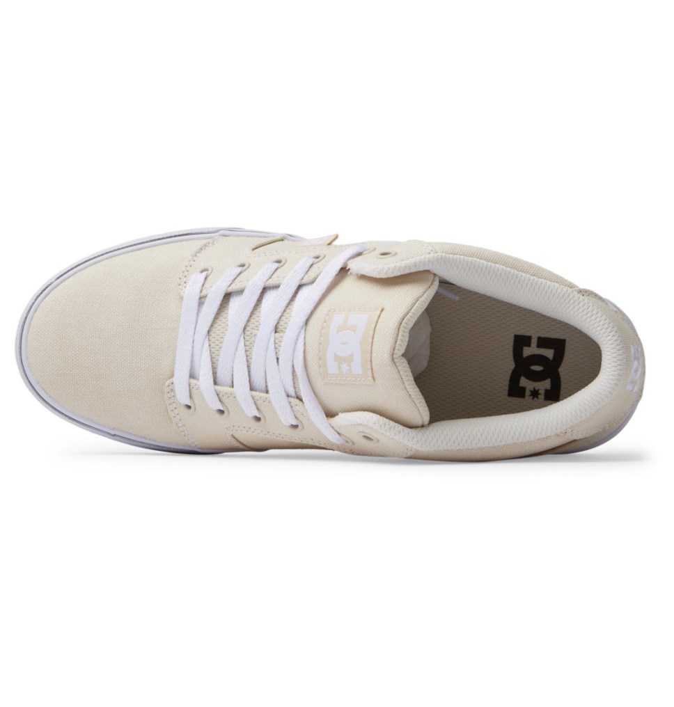 Basket DC Shoes France Anvil Mid Blanche Homme | OED-7326215