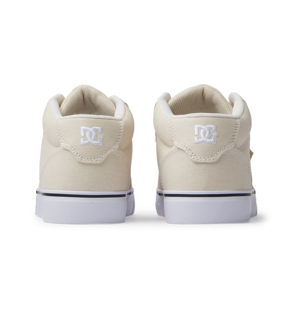 Basket DC Shoes France Anvil Mid Blanche Homme | OED-7326215