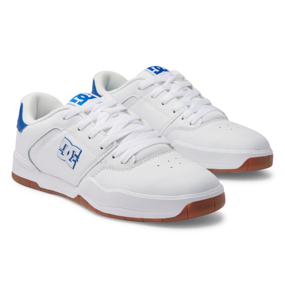 Basket DC Shoes France Central Blanche Bleu Homme | ZZD-2940924