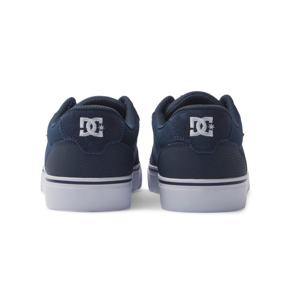 Basket DC Shoes France Anvil Bleu Marine Blanche Homme | ASA-2155494