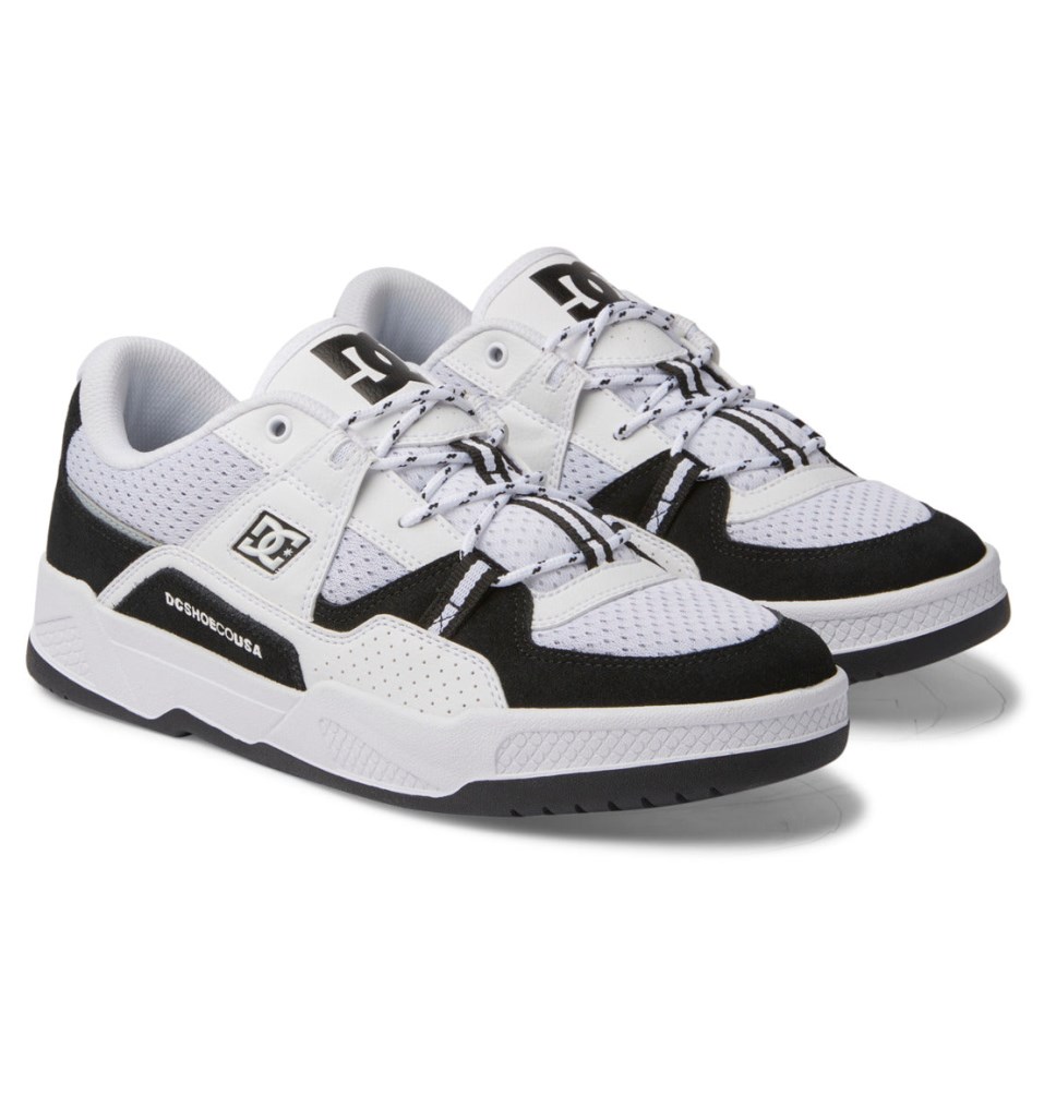 Basket DC Shoes France Construct Noir Blanche Homme | INW-3225215