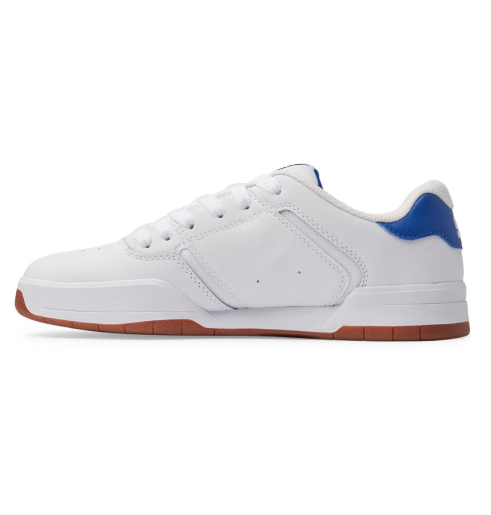 Basket DC Shoes France Central Blanche Bleu Homme | ZZD-2940924