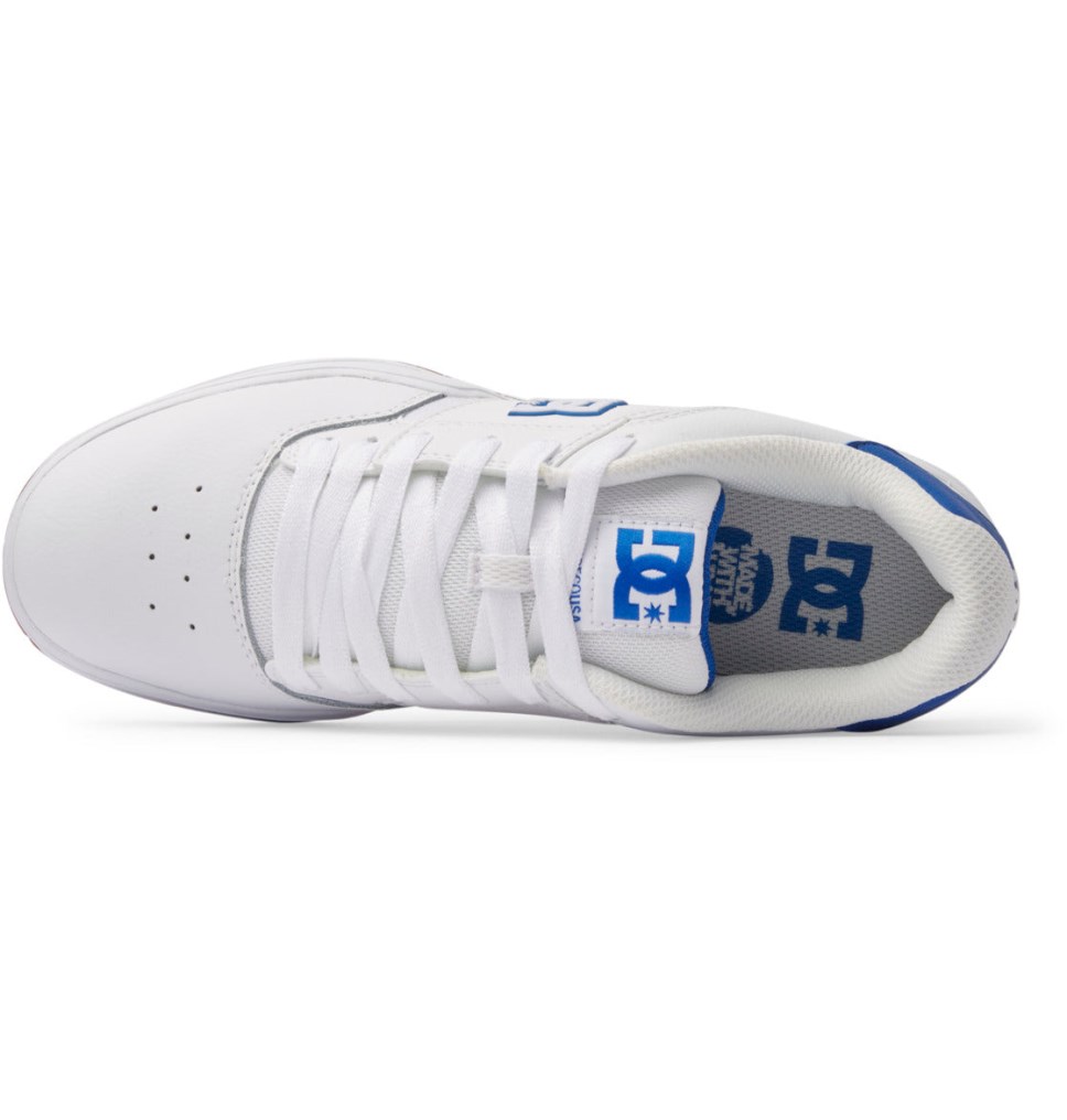 Basket DC Shoes France Central Blanche Bleu Homme | ZZD-2940924