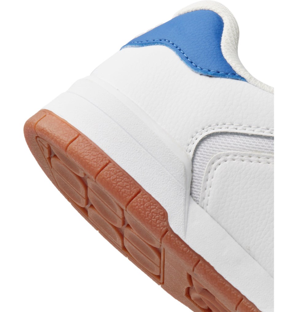 Basket DC Shoes France Central Blanche Bleu Homme | ZZD-2940924