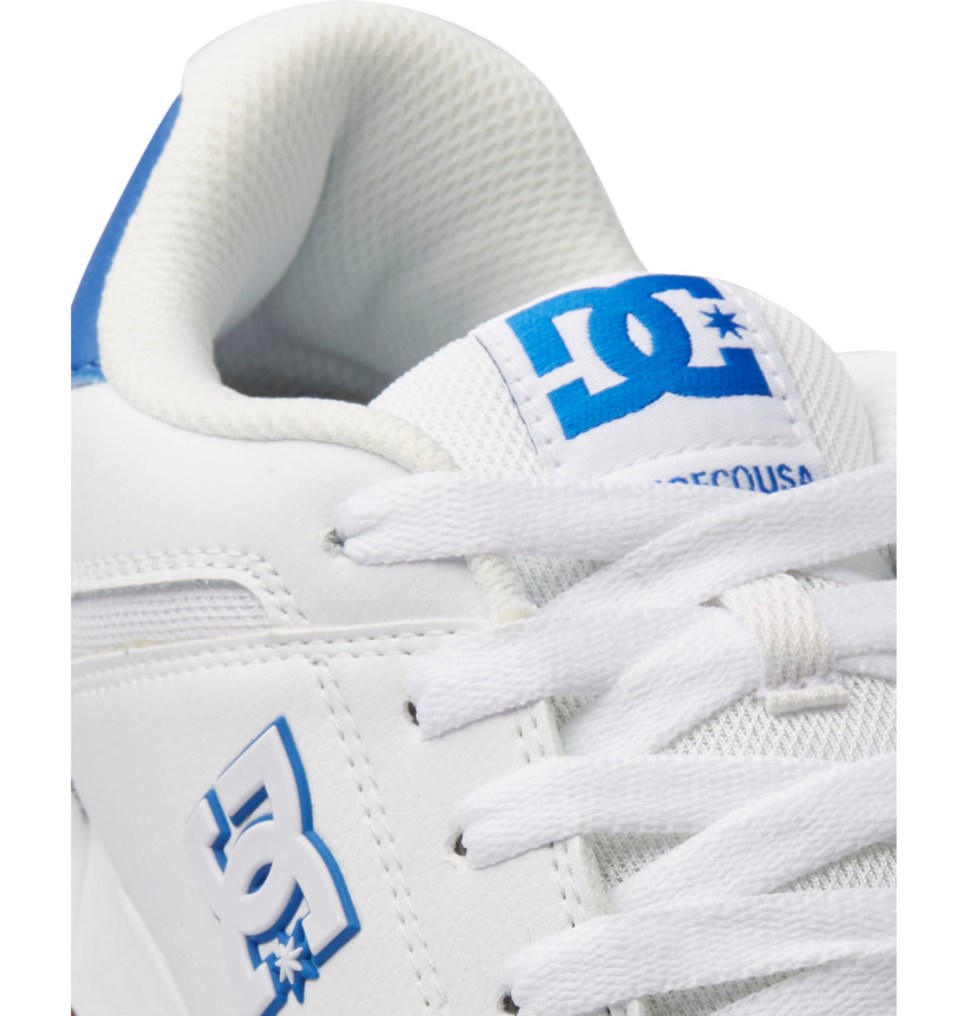 Basket DC Shoes France Central Blanche Bleu Homme | ZZD-2940924