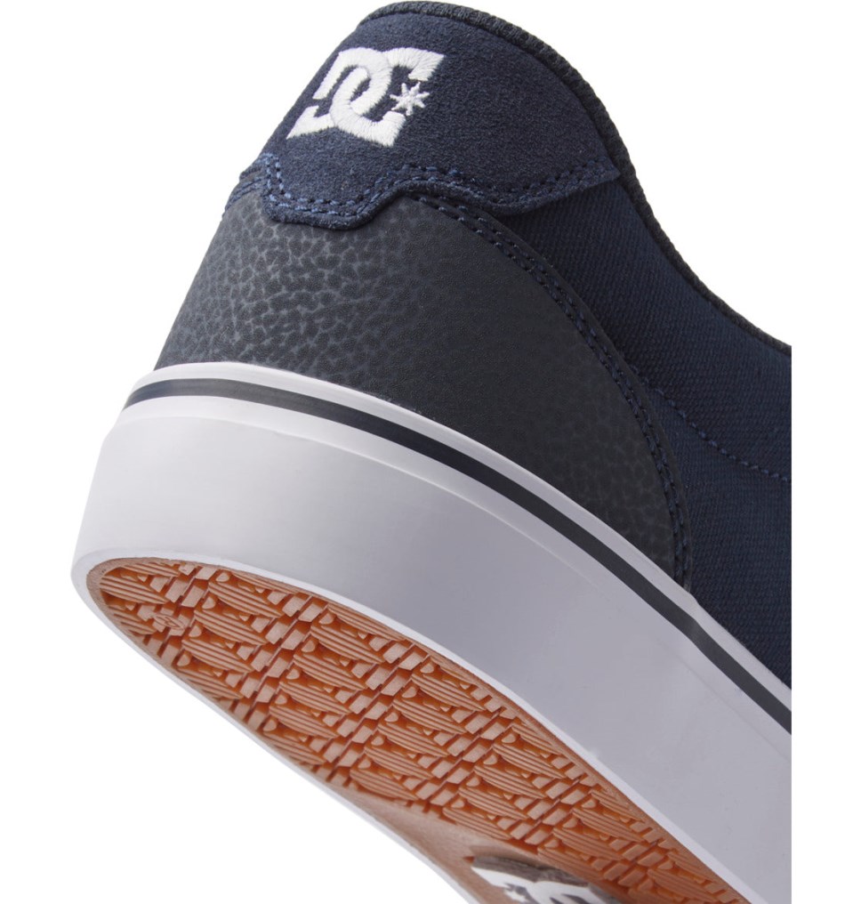 Basket DC Shoes France Anvil Bleu Marine Blanche Homme | ASA-2155494