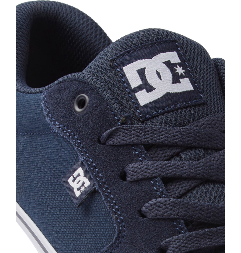 Basket DC Shoes France Anvil Bleu Marine Blanche Homme | ASA-2155494