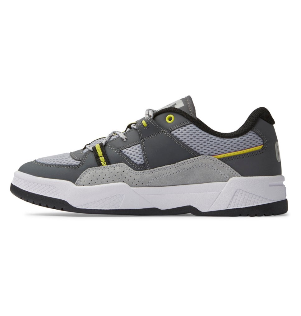 Basket DC Shoes France Construct Blanche Grise Jaune Homme | MJA-9235652