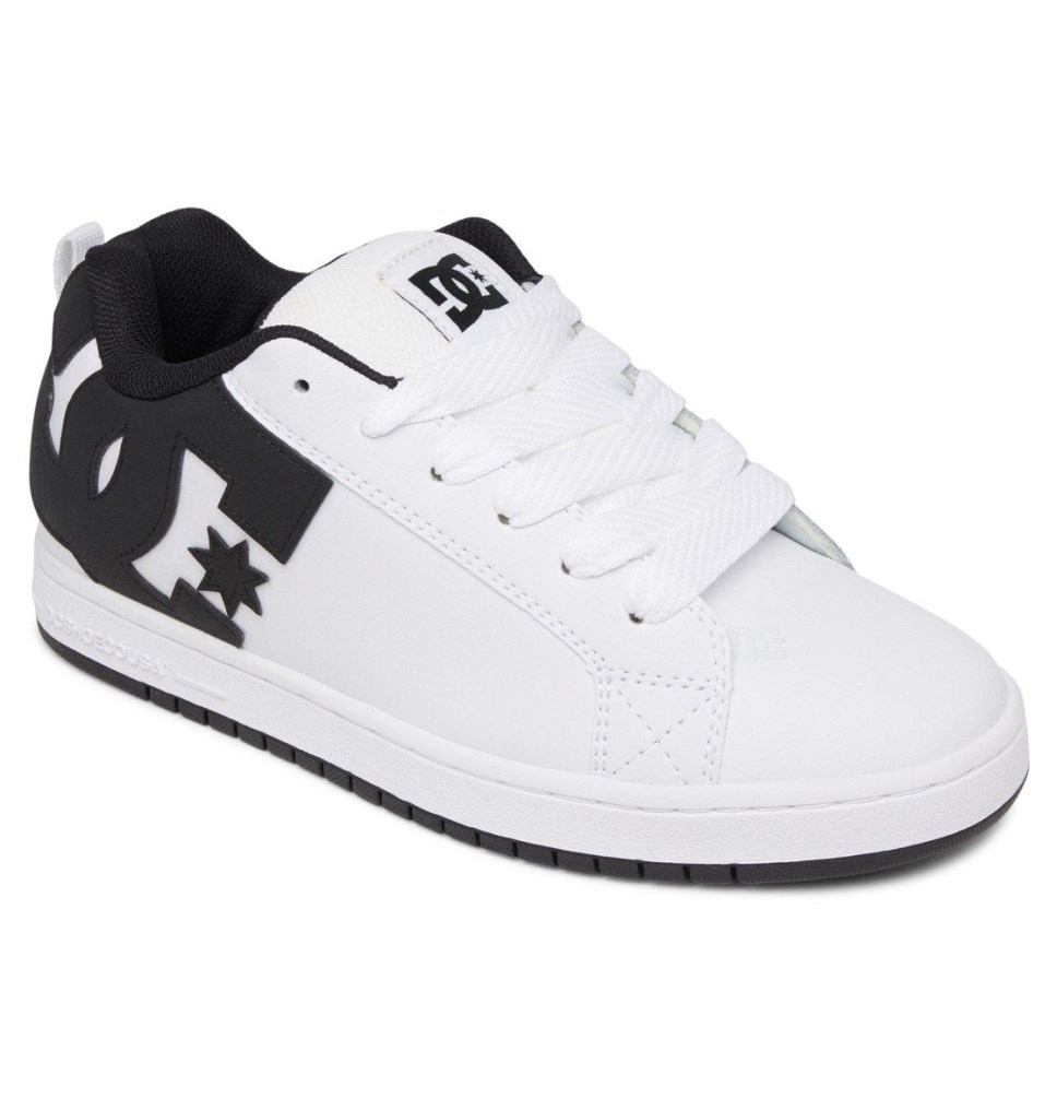 Basket DC Shoes France Court Graffik Blanche Noir Homme | KAA-2247245