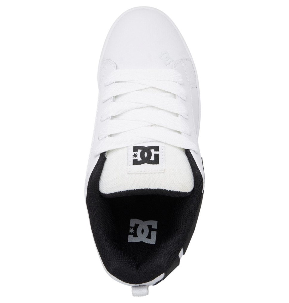 Basket DC Shoes France Court Graffik Blanche Noir Homme | KAA-2247245