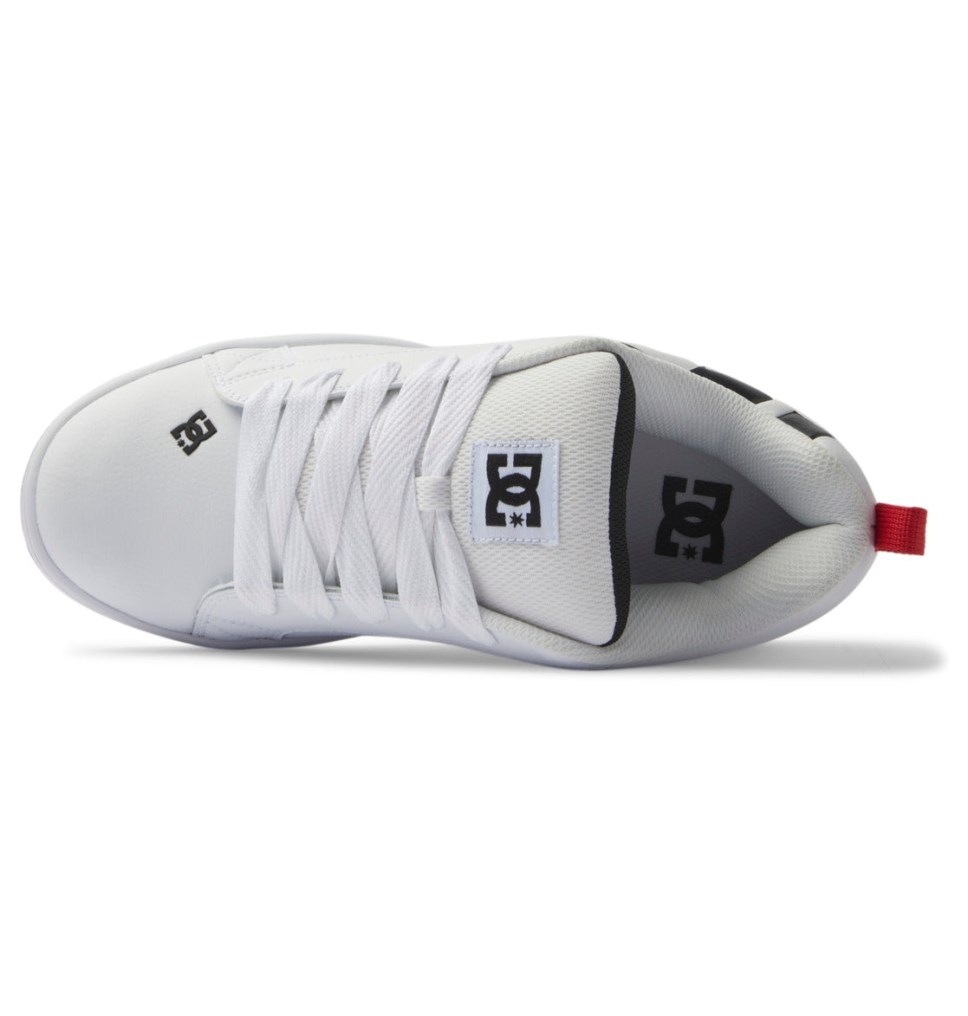 Basket DC Shoes France Court Graffik Blanche Noir Homme | LJV-9349088