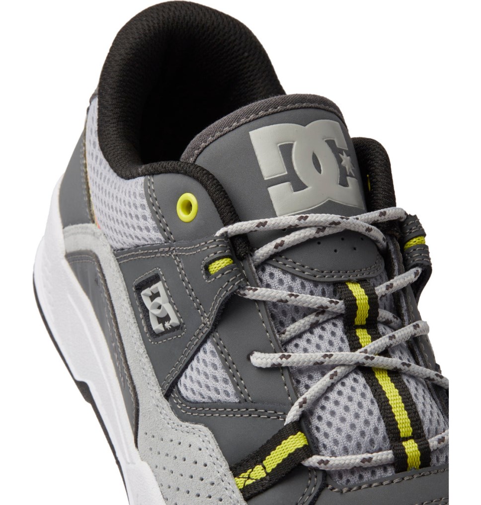 Basket DC Shoes France Construct Blanche Grise Jaune Homme | MJA-9235652