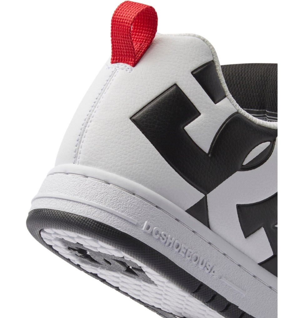 Basket DC Shoes France Court Graffik Blanche Noir Homme | LJV-9349088