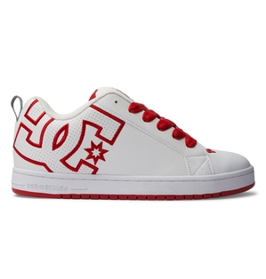 Basket DC Shoes France Court Graffik Blanche Rouge Grise Homme | GNB-2628205