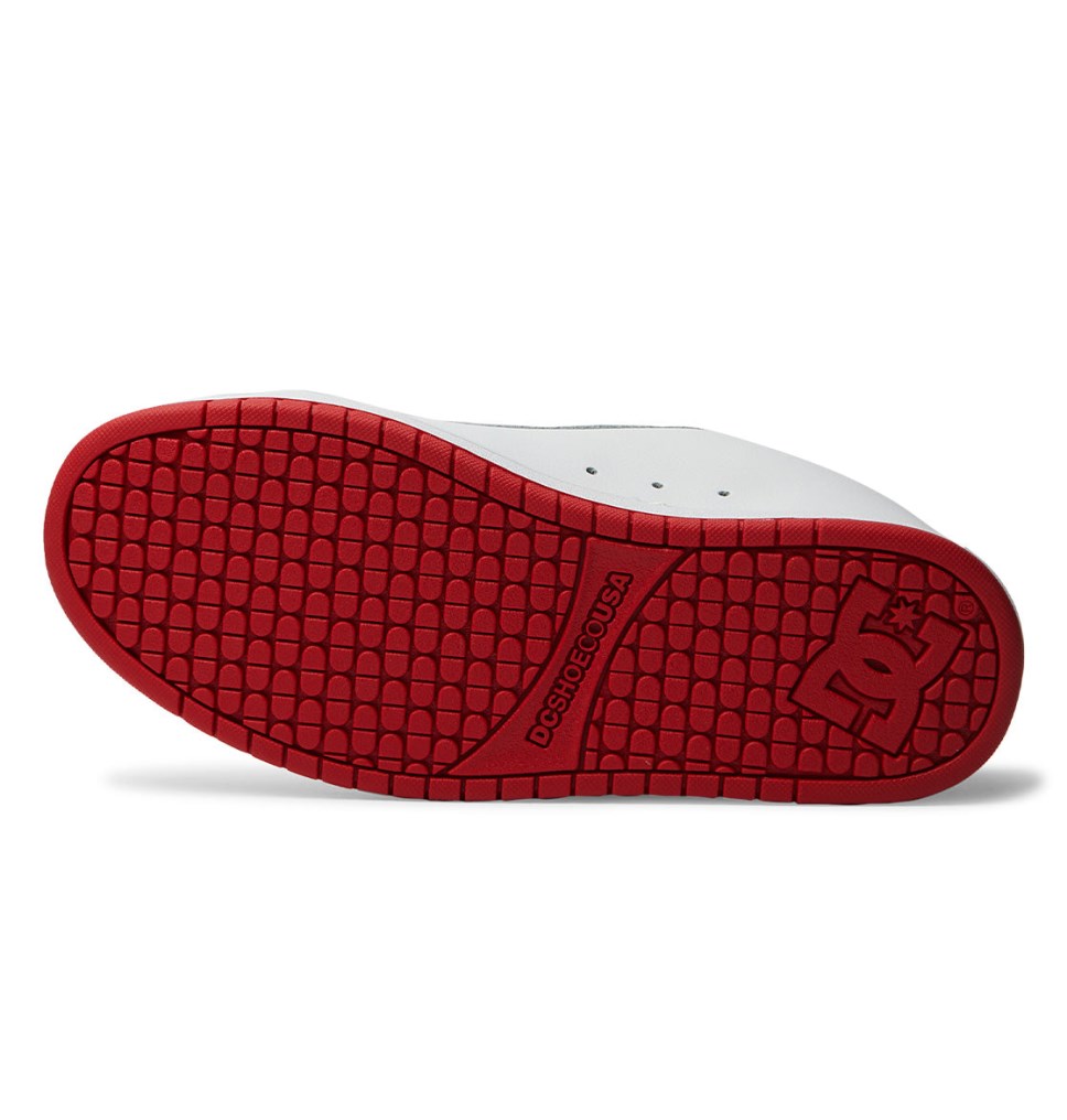 Basket DC Shoes France Court Graffik Blanche Rouge Grise Homme | GNB-2628205