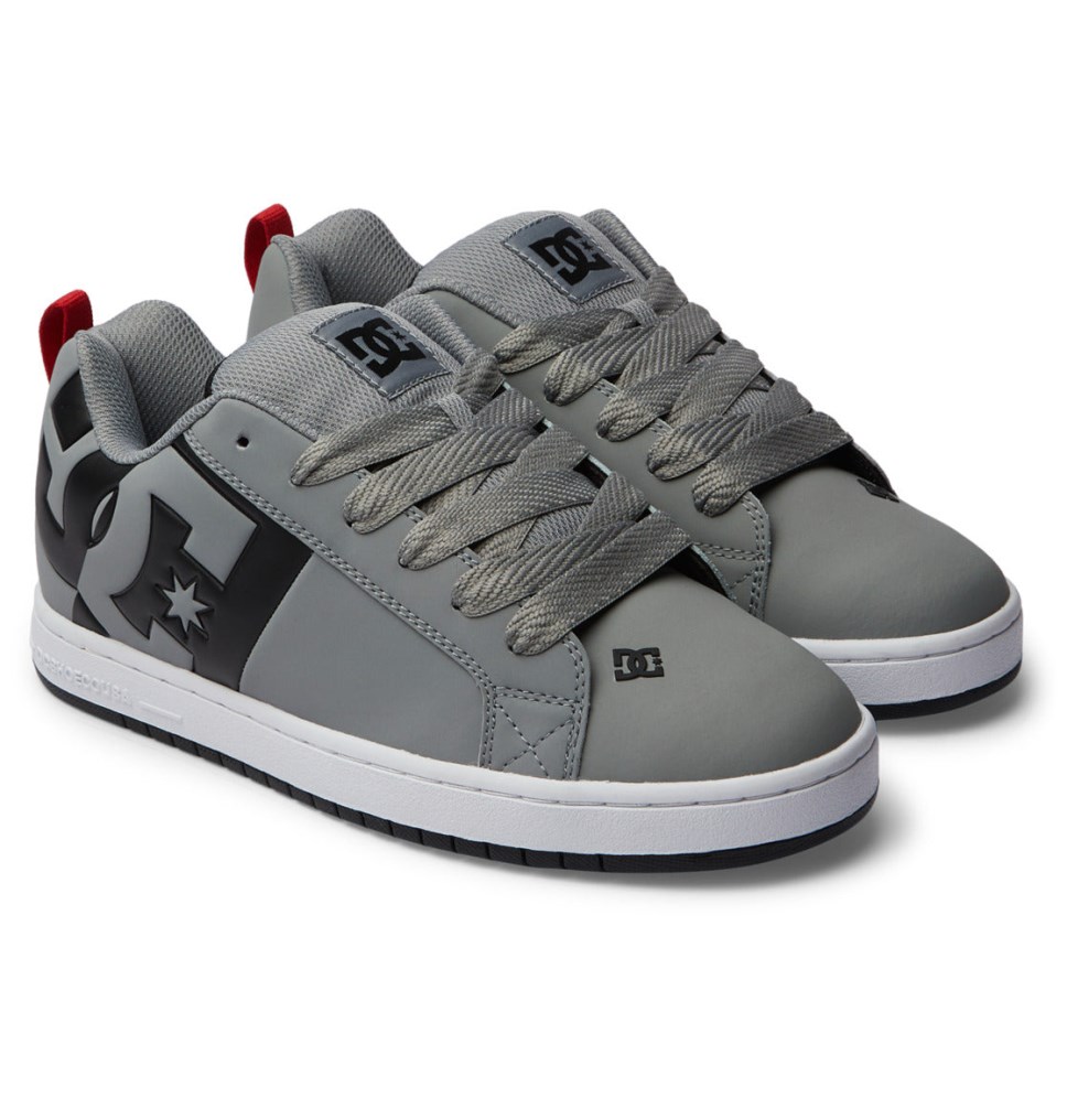 Basket DC Shoes France Court Graffik Grise Noir Grise Homme | TBJ-3764543