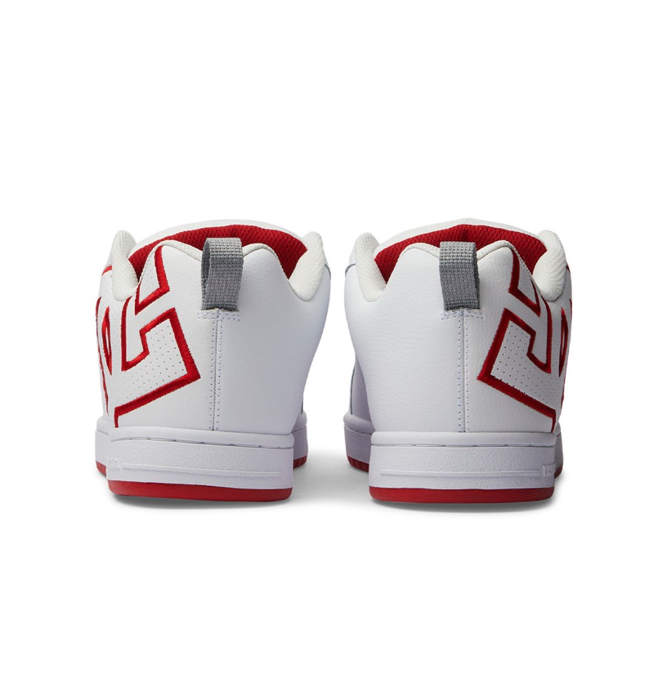 Basket DC Shoes France Court Graffik Blanche Rouge Grise Homme | GNB-2628205