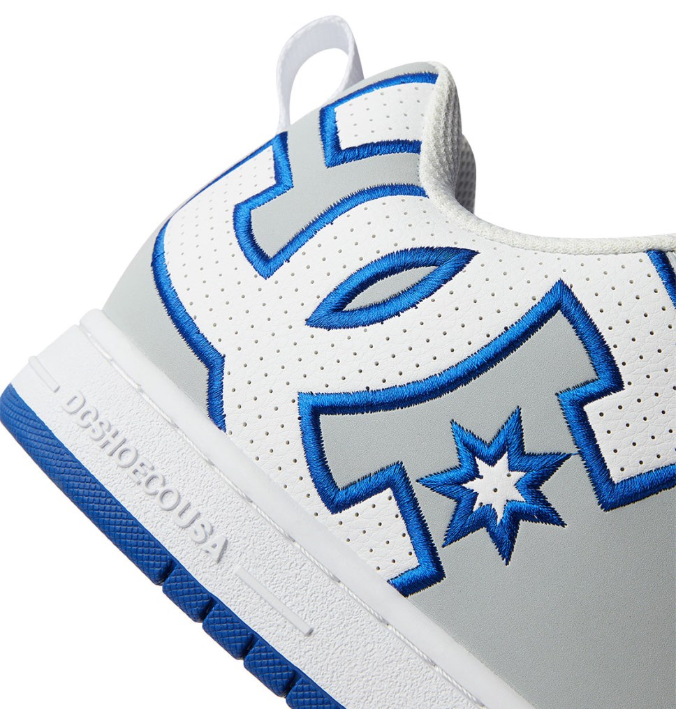 Basket DC Shoes France Court Graffik Grise Bleu Blanche Homme | BDC-0426207