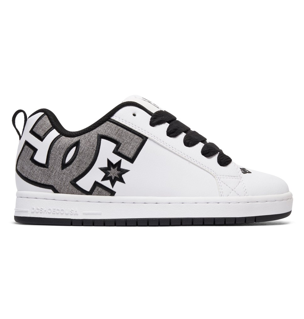 Basket DC Shoes France Court Graffik Blanche Grise Homme | KJK-3394810