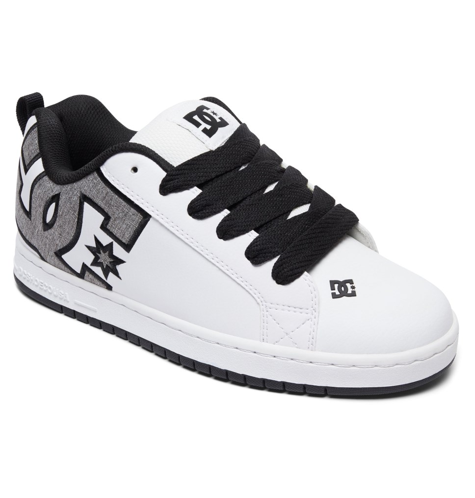 Basket DC Shoes France Court Graffik Blanche Grise Homme | KJK-3394810