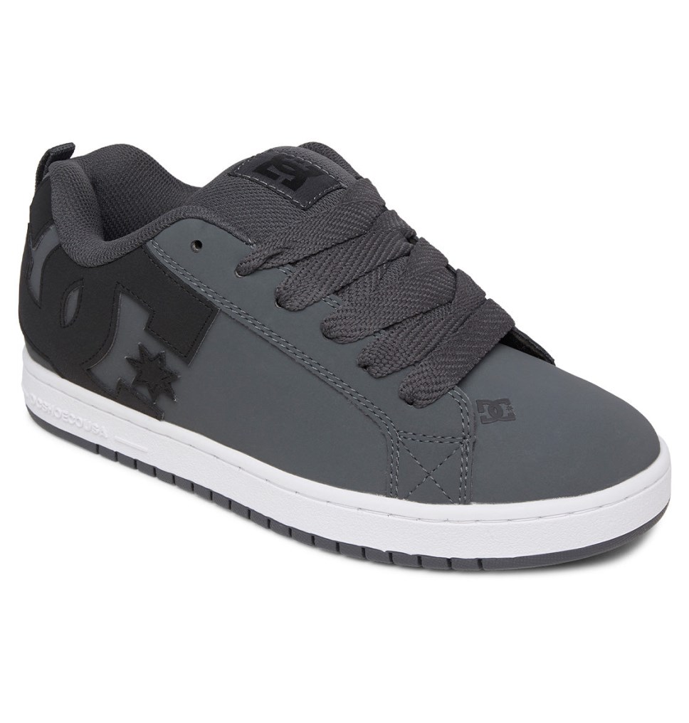 Basket DC Shoes France Court Graffik Grise Noir Blanche Homme | AOK-5099185