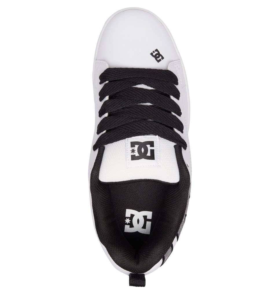 Basket DC Shoes France Court Graffik Blanche Grise Homme | KJK-3394810