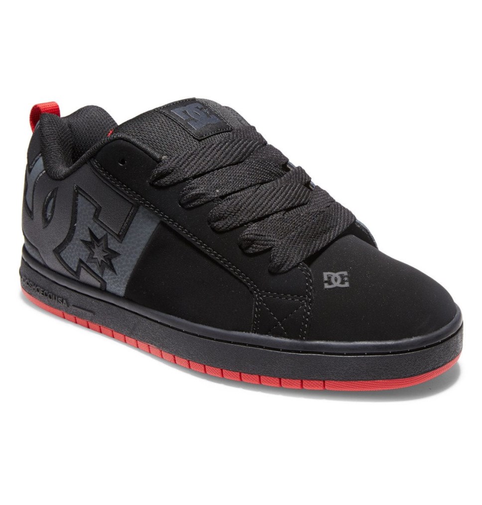 Basket DC Shoes France Court Graffik Noir Grise Rouge Homme | UNF-8585702