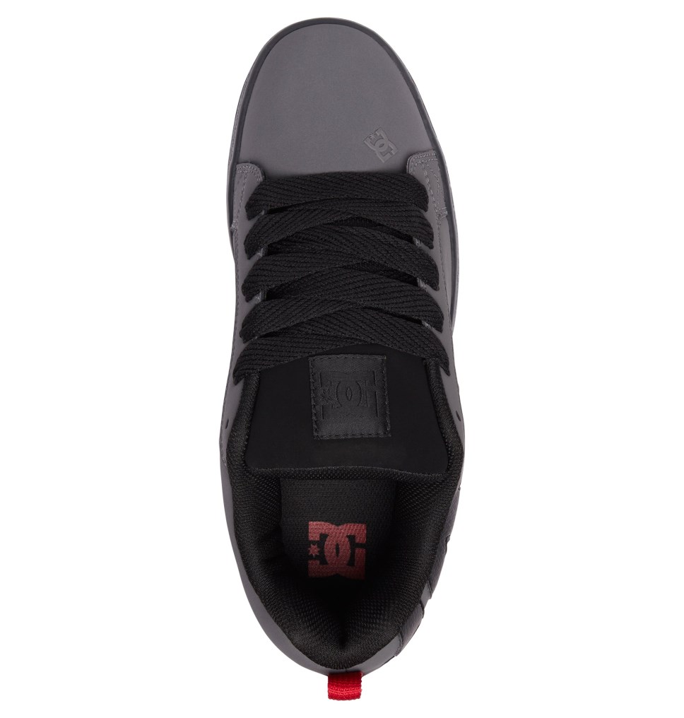 Basket DC Shoes France Court Graffik Grise Noir Rouge Homme | OXU-4870063