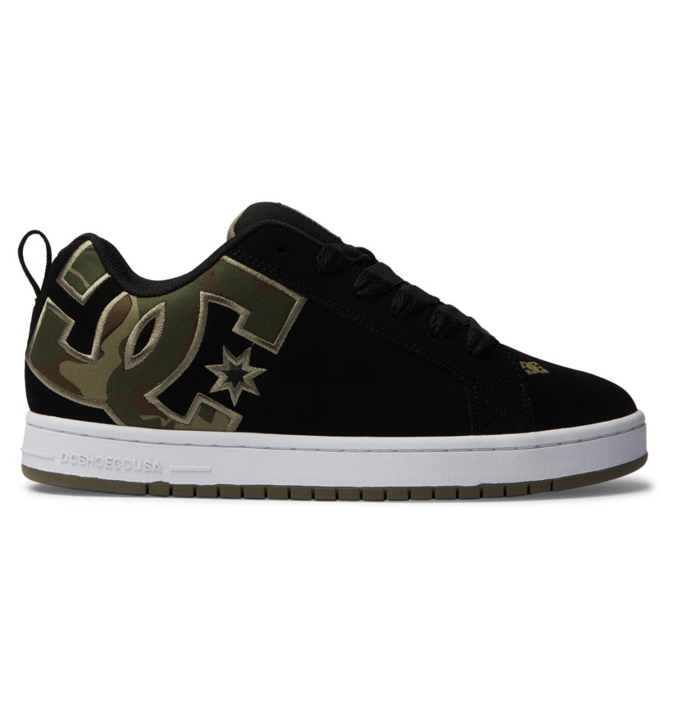 Basket DC Shoes France Court Graffik Noir Vert Homme | HOH-8376150