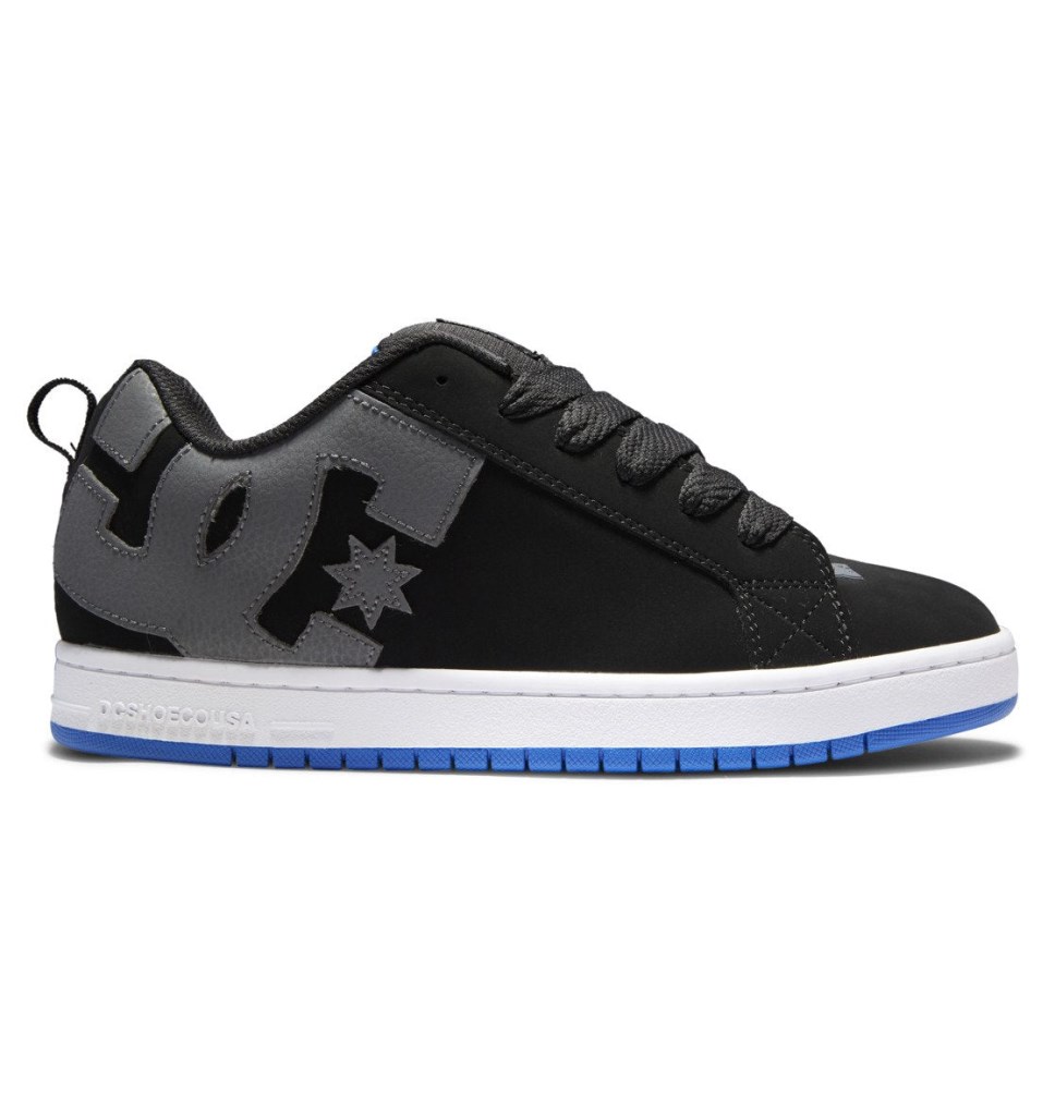 Basket DC Shoes France Court Graffik Noir Grise Bleu Homme | PVF-2112821