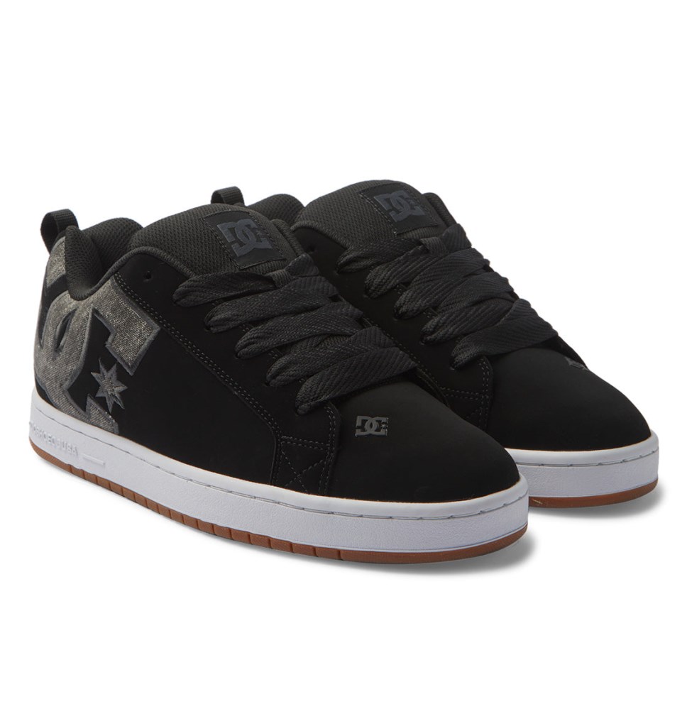 Basket DC Shoes France Court Graffik Noir Lavage Homme | BAP-1873571