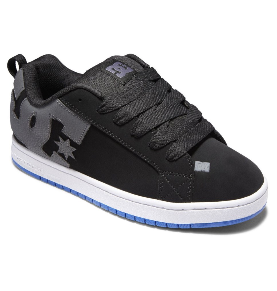 Basket DC Shoes France Court Graffik Noir Grise Bleu Homme | PVF-2112821