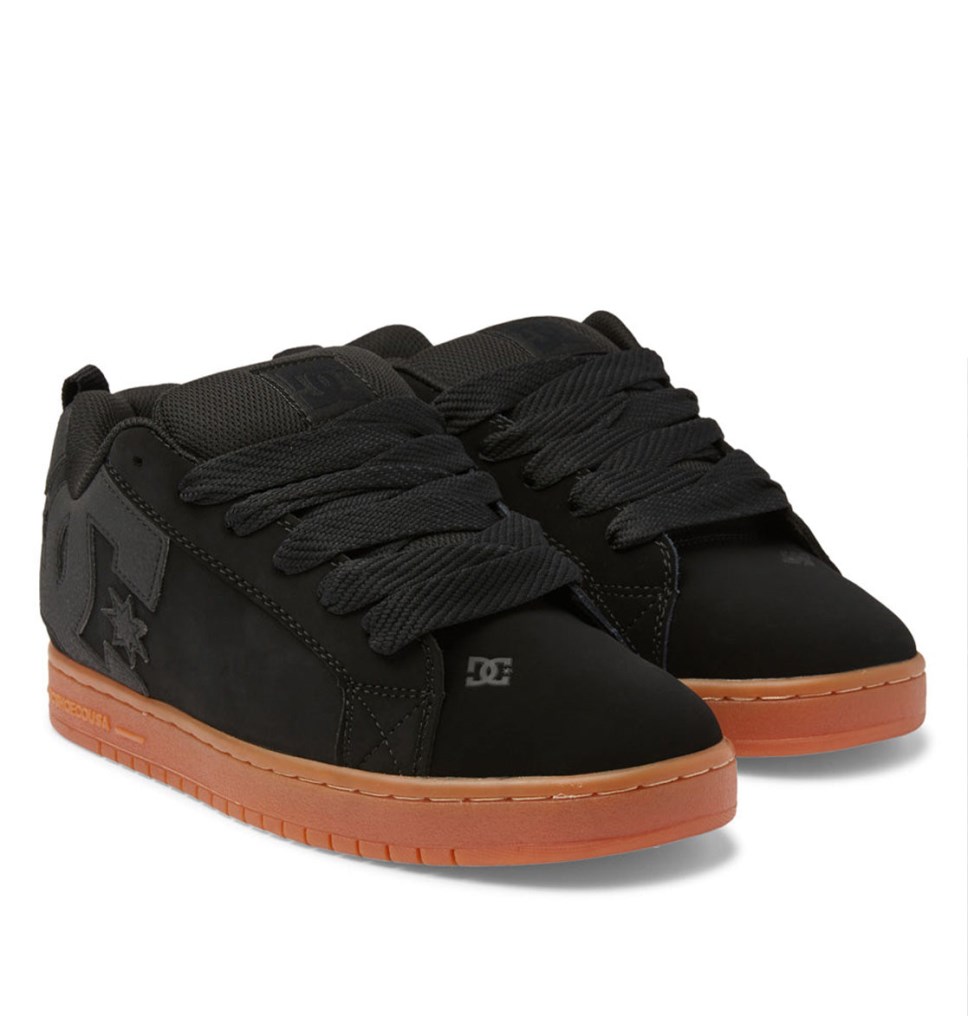 Basket DC Shoes France Court Graffik Noir Chocolat Foncé Homme | RNT-6029504