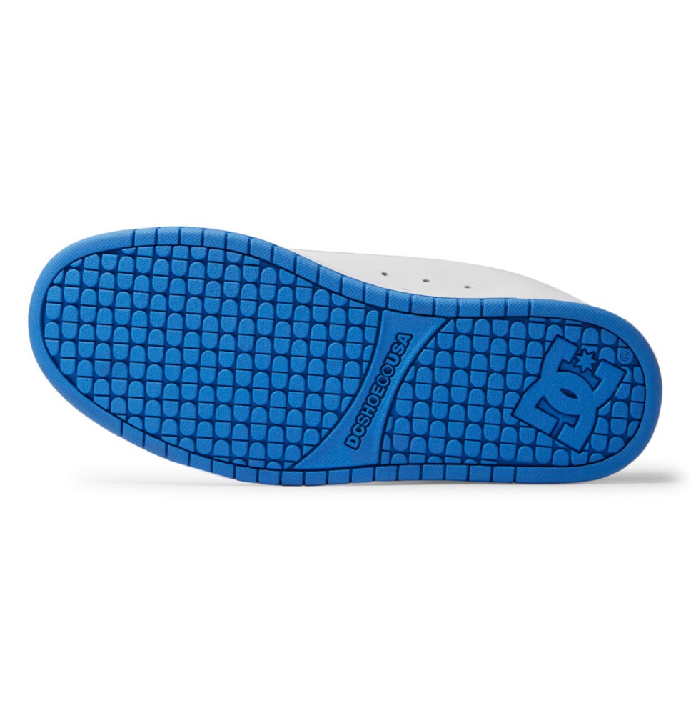 Basket DC Shoes France Graffiti Print Court Graffik Blanche Vert Clair Turquoise Homme | JPS-7154476