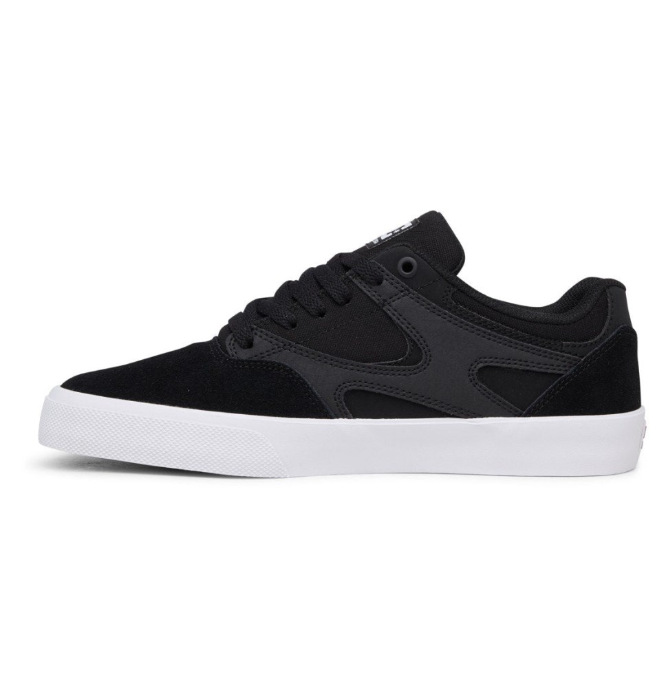 Basket DC Shoes France Kalis Vulc Noir Blanche Homme | WEH-8693378