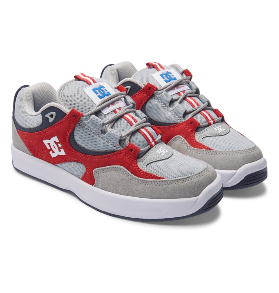 Chaussure Skate DC Shoes France Kalynx Zero S Grise Rouge Homme | PSJ-7192925