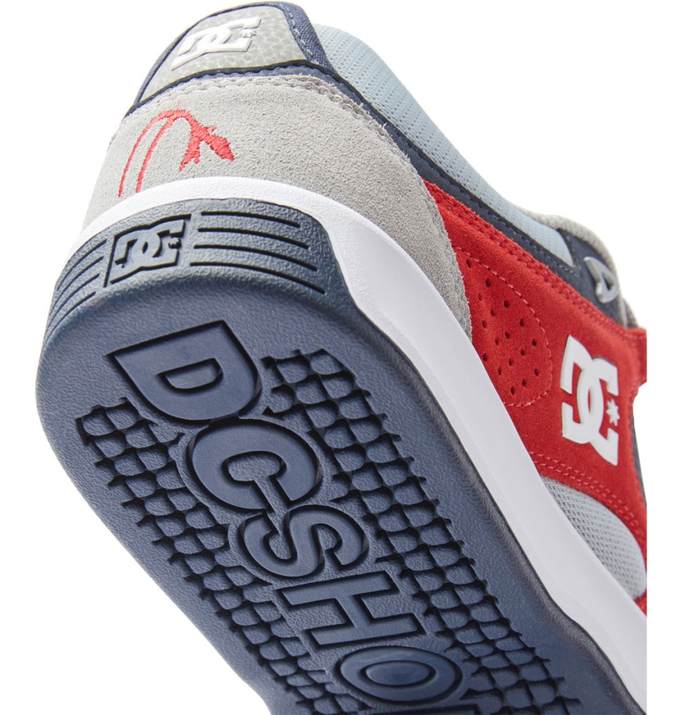 Chaussure Skate DC Shoes France Kalynx Zero S Grise Rouge Homme | PSJ-7192925