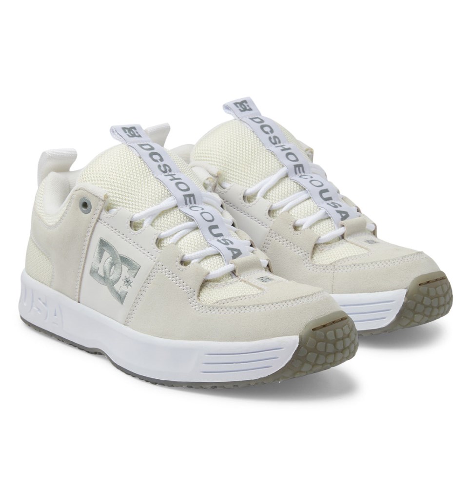 Chaussure Skate DC Shoes France Lynx OG Blanche Grise Homme | IAG-2269490