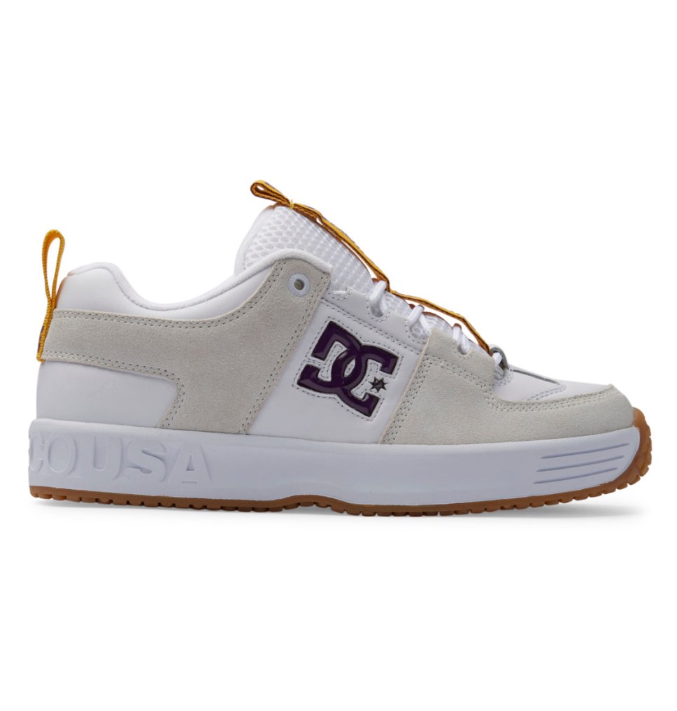 Chaussure Skate DC Shoes France Lynx OG Blanche Violette Homme | EOA-0808205