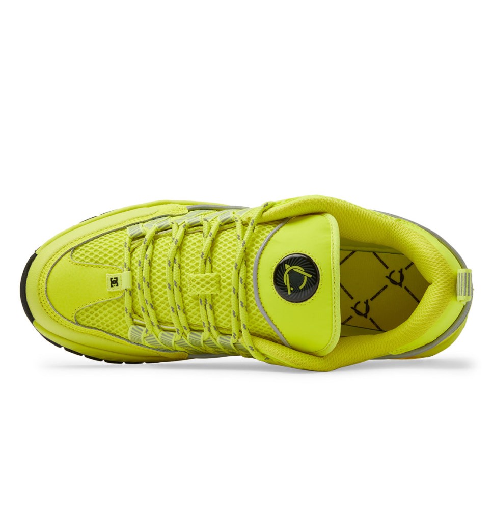 Chaussure Skate DC Shoes France Lucien Vert Jaune Homme | BBN-8980686