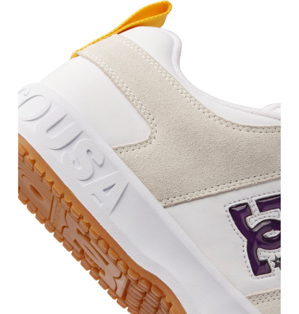 Chaussure Skate DC Shoes France Lynx OG Blanche Violette Homme | EOA-0808205