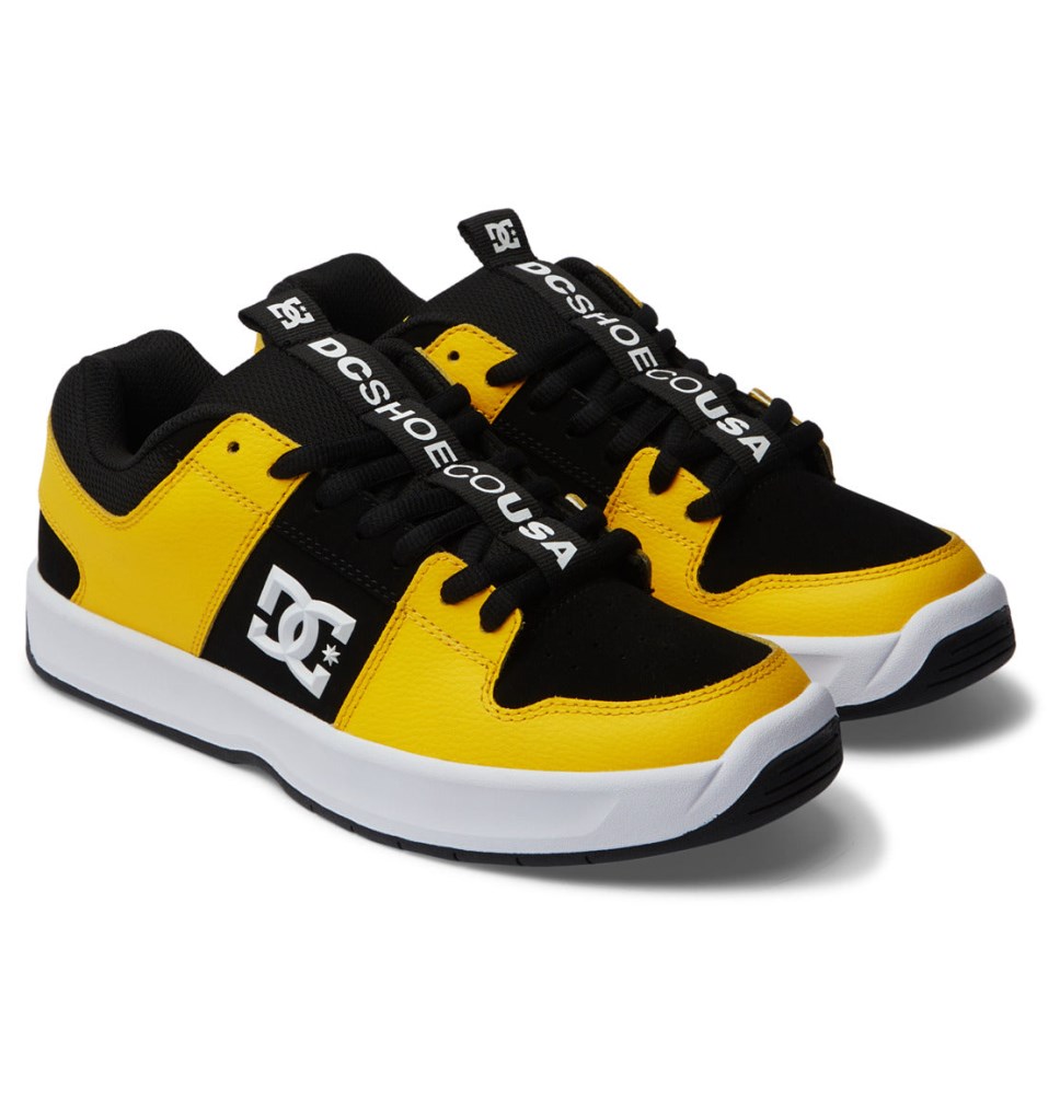 Basket DC Shoes France Lynx Zero Blanche Noir Jaune Homme | HFH-0860214