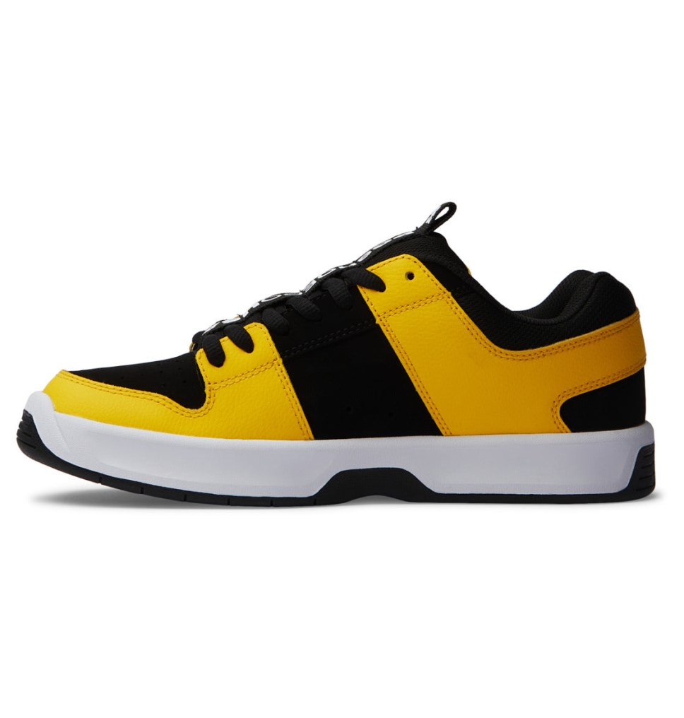 Basket DC Shoes France Lynx Zero Blanche Noir Jaune Homme | HFH-0860214